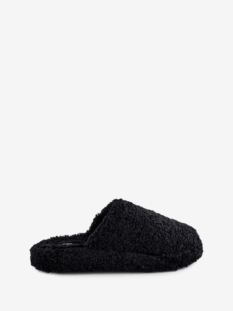 Fitflop IQushion D-Luxe Padded Teddy Mule Slippers - Image 1 of 5