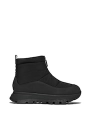 Fitflop Neo-D-Hyker Waterproof Zip Front Padded Black Boots - Image 2 of 5