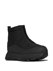 Fitflop Neo-D-Hyker Waterproof Zip Front Padded Black Boots - Image 3 of 5