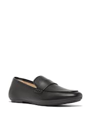 FitFlop Delicato Soft Leather Black Loafers - Image 3 of 5