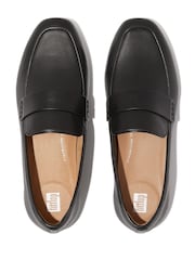 FitFlop Delicato Soft Leather Black Loafers - Image 4 of 5
