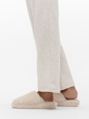 Fitflop IQushion D-Luxe Padded Teddy Mule Slippers - Image 1 of 5