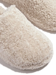 Fitflop IQushion D-Luxe Padded Teddy Mule Slippers - Image 5 of 5