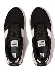 Fitflop F-Mode Flow Fabric Suede Leather Trainers - Image 4 of 5