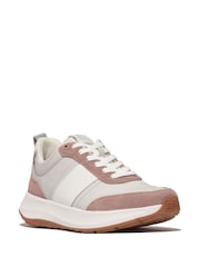 Fitflop F-Mode Flow Fabric Suede Leather Trainers - Image 1 of 1