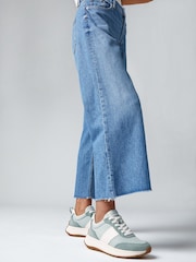Fitflop F-Mode Flow Fabric Suede Leather Trainers - Image 1 of 5