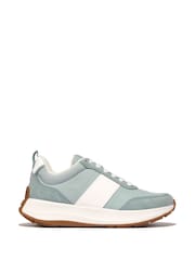 Fitflop F-Mode Flow Fabric Suede Leather Trainers - Image 2 of 5