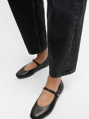 FitFlop Mary Jane Delicato Soft Leather Mary Jane Shoes - Imagen 1 de 5