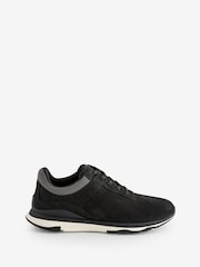 Черный - FitFlop Mens Vitamin Ffx Perf Nubuck Sports Sneakers - Image 2 of 5