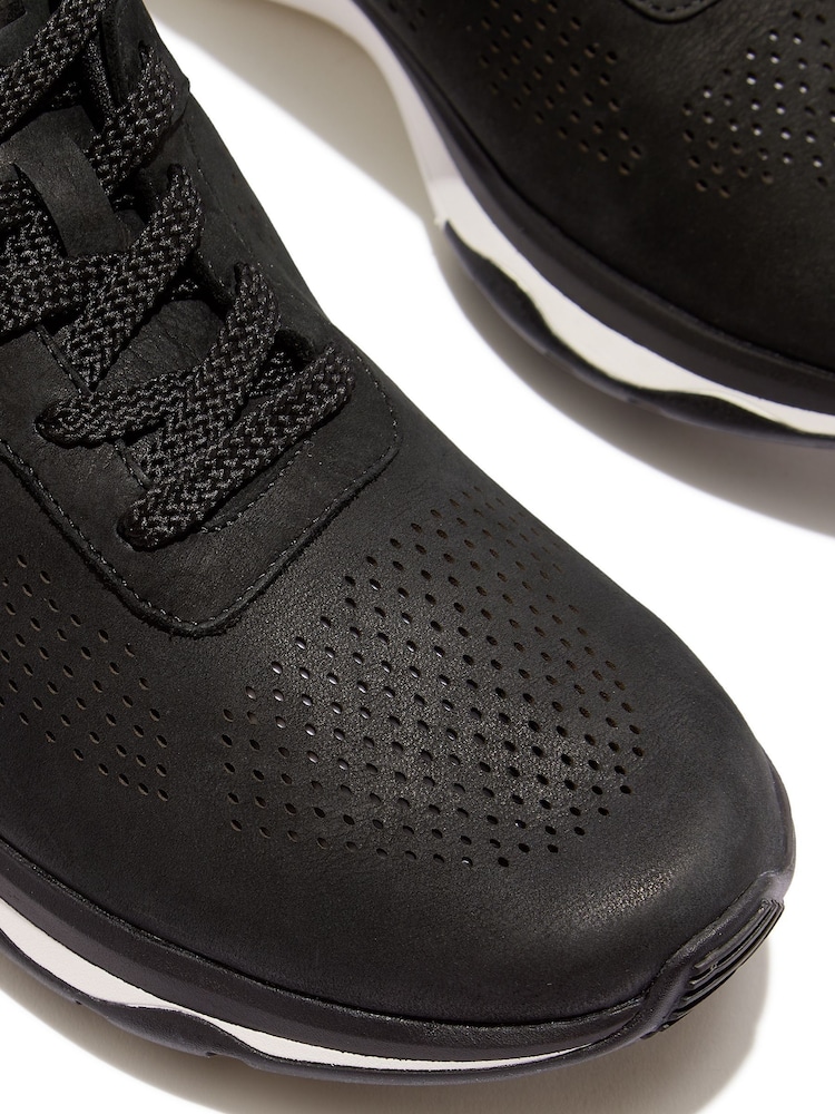 Черный - FitFlop Mens Vitamin Ffx Perf Nubuck Sports Sneakers - Image 5 of 5