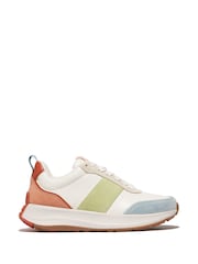 Fitflop F-Mode Flow Fabric Suede Leather Trainers - Image 1 of 6