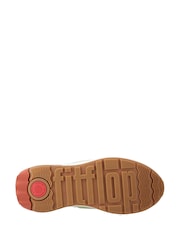 Fitflop F-Mode Flow Fabric Suede Leather Trainers - Image 4 of 6