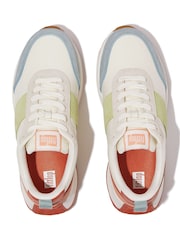 Fitflop F-Mode Flow Fabric Suede Leather Trainers - Image 5 of 6