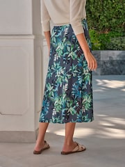 Pure Collection Blue Panelled Skirt - Image 2 of 4