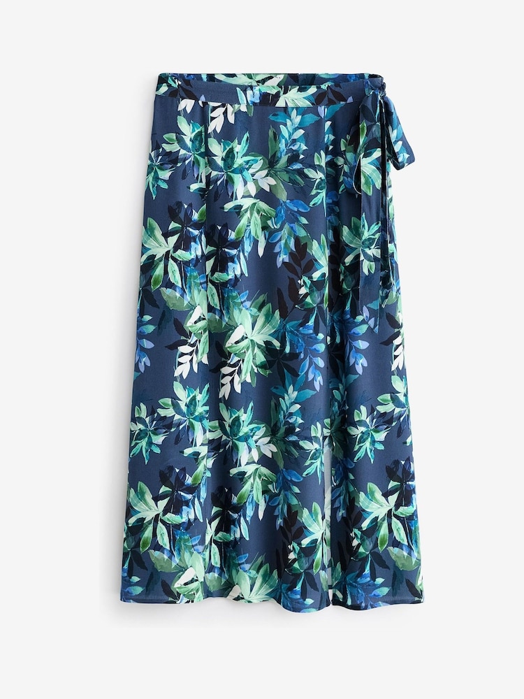Pure Collection Blue Panelled Skirt - Image 4 of 4