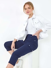 Pantalones cargo elásticos con vuelto de Roman - Imagen 2 de 5