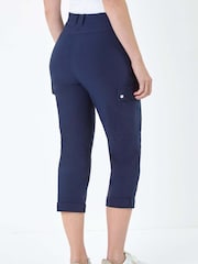 Pantalones cargo elásticos con vuelto de Roman - Imagen 3 de 5