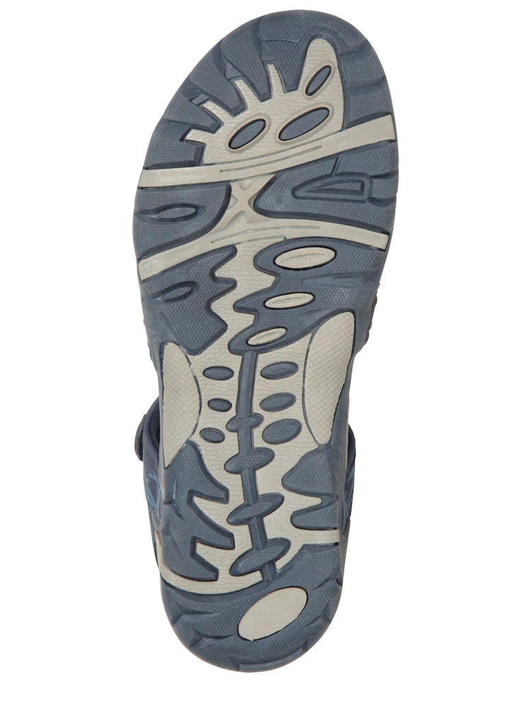Bleu - Sandales estivales Mountain Warehouse Santorini coupe large pour femme - Image 5 of 8