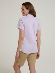 Mountain Warehouse Purple Womens Coconut Short Sleeve 100% Cotton Shirt - Image 3 of 8