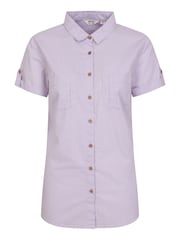 Mountain Warehouse Purple Womens Coconut Short Sleeve 100% Cotton Shirt - Image 5 of 8