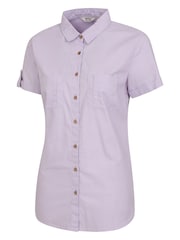 Mountain Warehouse Purple Womens Coconut Short Sleeve 100% Cotton Shirt - Image 8 of 8