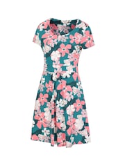 Blau - Mountain Warehouse Damen UV Kleid mit Orchideenmuster - Bild 4 von 5