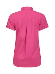 Mountain Warehouse Berry Pink Womens Coconut Short Sleeve 100% Cotton Shirt - Image 3 of 5