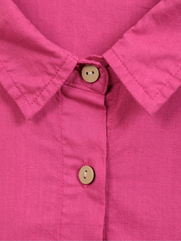Mountain Warehouse Berry Pink Womens Coconut Short Sleeve 100% Cotton Shirt - Image 5 of 5