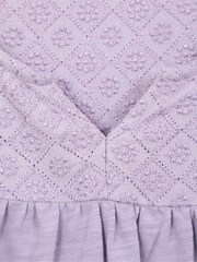 Mountain Warehouse Purple Naples Embroidered Womens 100% Cotton Top - Image 5 of 5
