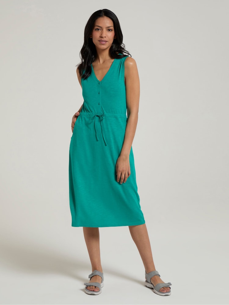 Mountain Warehouse Green Womens Bahamas Sleeveless Dress - Image 1 of 9