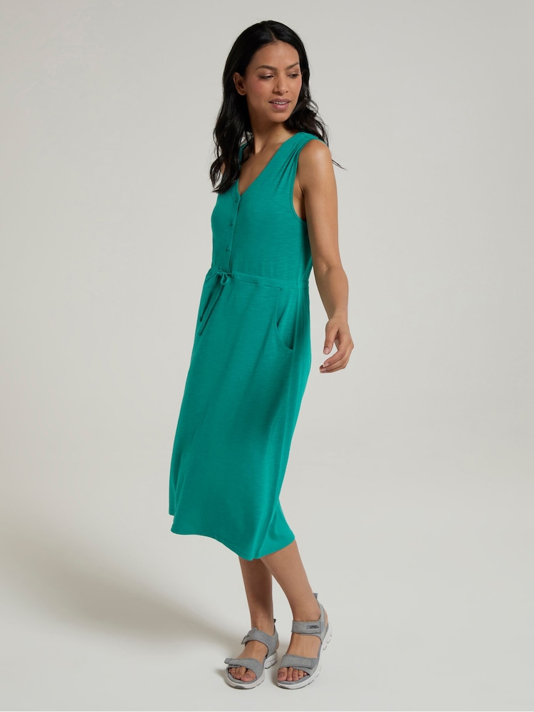 Mountain Warehouse Green Womens Bahamas Sleeveless Dress - Image 4 of 9