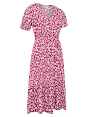 Mountain Warehouse Pink Oasis Womens Midi Tiered Dress - Image 2 of 7