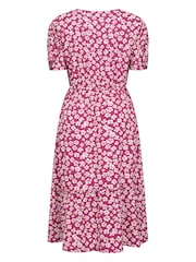 Mountain Warehouse Pink Oasis Womens Midi Tiered Dress - Image 3 of 7