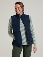 Mountain Warehouse Blue Opal Womens Water-Resistant Padded Jacket - Image 1 of 4