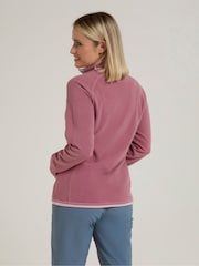 Mountain Warehouse Dusky Pink Womens Montana Half Zip Fleece - Image 3 of 9