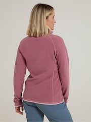 Mountain Warehouse Dusky Pink Womens Montana Half Zip Fleece - Image 4 of 9