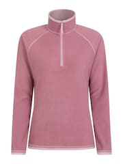Mountain Warehouse Dusky Pink Womens Montana Half Zip Fleece - Image 5 of 9