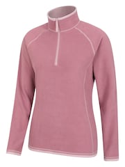 Mountain Warehouse Dusky Pink Womens Montana Half Zip Fleece - Image 8 of 9