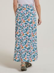 Mountain Warehouse Blue Camo Womens Shore Long Jersey Skirt - Image 2 of 10