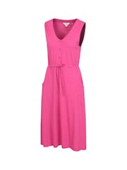 Mountain Warehouse Grey/Pink/Yellow Womens Bahamas Sleeveless Dress - Image 4 of 5