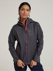 Mountain Warehouse Grey Swerve Womens Packaway Waterproof Jacket - Image 1 of 10