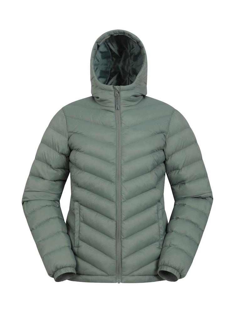 Mountain Warehouse Sea  green Seasons Womens Water-Resistant Padded Jacket - Image 1 of 5