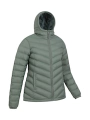 Mountain Warehouse Sea  green Seasons Womens Water-Resistant Padded Jacket - Image 3 of 5