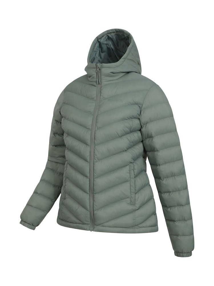 Mountain Warehouse Sea  green Seasons Womens Water-Resistant Padded Jacket - Image 4 of 5