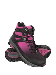 Mountain Warehouse Pink Womens Shadow Waterproof Breathable Softshell Walking Boots - Image 3 of 7