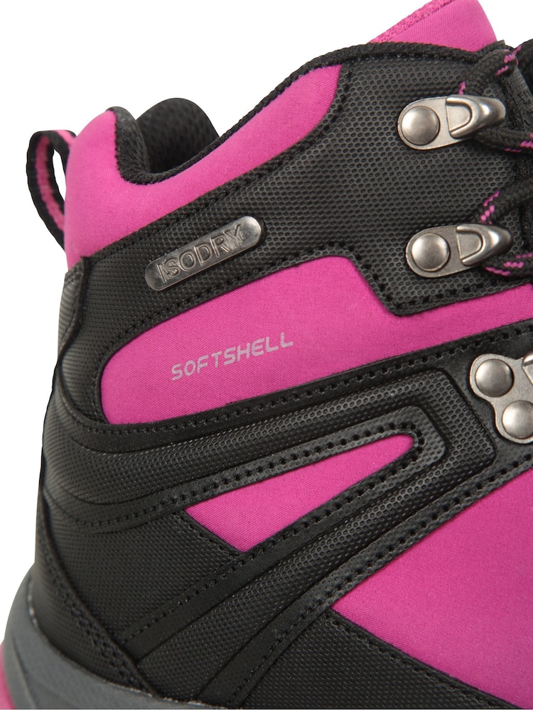 Mountain Warehouse Pink Womens Shadow Waterproof Breathable Softshell Walking Boots - Image 7 of 7