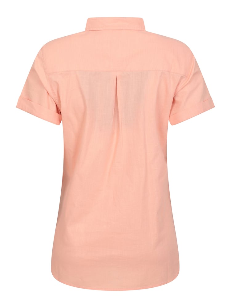 Mountain Warehouse Pink Womens Coconut Short Sleeve 100% Cotton Shirt - Image 3 of 5