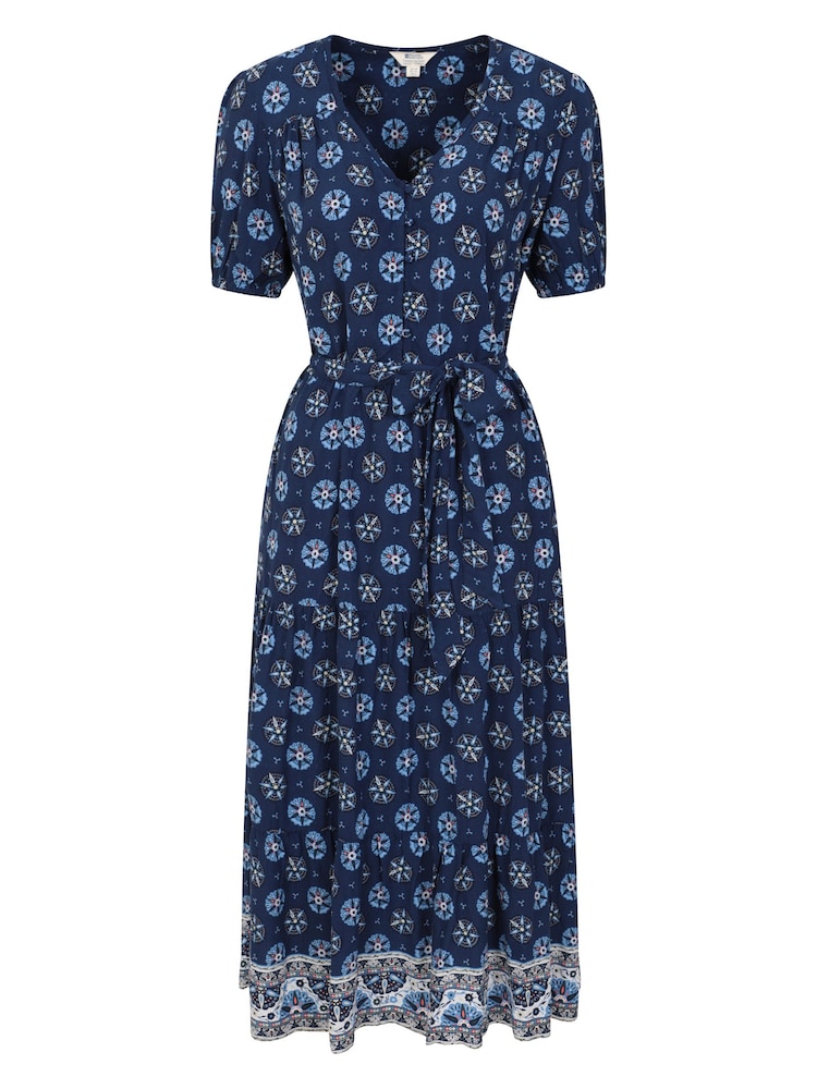 Mountain Warehouse Blue Morocco Womens Midi Dress - Image 1 of 5