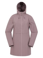 بني - سترة مضادة للماء نسائية Hilltop Ii من Mountain Warehouse - صورة 5 من 9