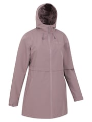 بني - سترة مضادة للماء نسائية Hilltop Ii من Mountain Warehouse - صورة 7 من 9